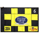 Event-Used #6 Yellow and Black Pin Flag from The Legends of Golf Tournament on April 23rd to 25th 2004