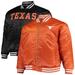 Men's Texas Orange/Black Longhorns Big & Tall Reversible Satin Full-Zip Jacket