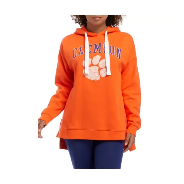 champion®-womens-ncaa-clemson-tigers-oversized-fleece-hoodie,-orange/