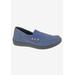 Women's Posy Flat by Drew in Navy Canvas (Size 9 1/2 M)