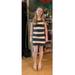 J. Crew Dresses | Jcrew Cotton Striped Minidress | Color: Black | Size: Xxs