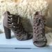 Jessica Simpson Shoes | Jessica Simpson Riana Lace-Up Block Heel Size 8.5 | Color: Brown/Tan | Size: 8.5