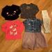 Zara Shirts & Tops | Bundle Of Long Sleeve Tops Dress And Pant Euc Size 18-24m | Color: Black/Pink | Size: 18- 24 Months
