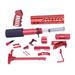 Guntec USA AR-15 Ultimate Pistol Kit Anodized Red ULT-PK-RED