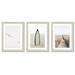 East Urban Home Beach Path By Tanya Shumkina - 3 Piece Gallery Framed Print w/ Mat Art Set Paper in White | 20 H x 16 W x 1.5 D in | Wayfair