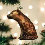 Old World Christmas Happy Hyena Hanging Figurine Ornament Glass in Brown | 4.25 H x 1.75 W x 1.5 D in | Wayfair 12579