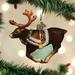 Old World Christmas Reindeer Hanging Figurine Ornament Glass in Brown | 4.5 H x 3.75 W x 1.5 D in | Wayfair 12573