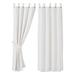 Rosalind Wheeler Azura 100% Cotton Striped Room Darkening Tab Top Single Curtain Panel 100% Cotton in Gray/White | 63 H in | Wayfair