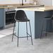 Steelside™ Darby Counter & Bar Stool Upholstered/Metal in Black | 36.02 H x 18.9 W x 17.72 D in | Wayfair CD80EC907834409187152A49EE2B6C3A