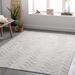 Karacasu 5' x 7'6" Modern Handmade cawhide Cream/Light Gray/Medium Brown/Medium Gray/Oatmeal/Tan/Taupe Area Rug - Hauteloom