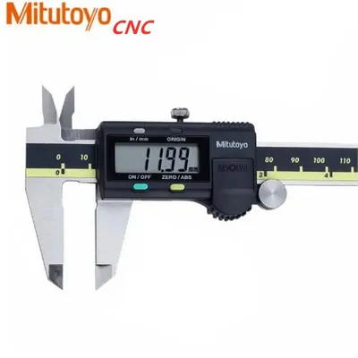 Mitutoyo – pied à coulisse numérique absolu 500-196-30, en acier inoxydable/métrique, 8 "0-200mm,