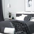 Housse de couette pur coton bio pur coton bio anthracite 260x240