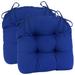 Klear Vu Wicker Solarium Indoor/Outdoor Tufted Chair Cushion Set