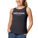 Women's League Collegiate Wear Black Indiana Hoosiers Tri-Flex Trapeze Tank Top