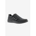 Extra Wide Width Women's Bouquet Sneaker by Drew in Black Nubuck (Size 6 1/2 WW)