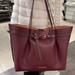 Michael Kors Bags | Michael Kors Emilia Large Tote Leather Shoulder Purse Handbag Dark Cherry Nwt | Color: Purple/Red | Size: Large