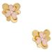 Kate Spade Jewelry | Kate Spade 12k Pink Gold Plated Blush Pansy Blossom Stud Earrings | Color: Gold/Pink | Size: Os