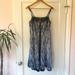 Free People Dresses | Free People Blue, Black, And White Abstract Hook And Eye Dress | Color: Black/Blue | Size: 10