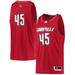 Men's adidas #45 Red Louisville Cardinals Swingman Basketball Jersey