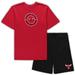 Men's Concepts Sport Red/Black Chicago Bulls Big & Tall T-Shirt Shorts Sleep Set
