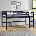 Popp Twin Platform Loft Bed by Harriet Bee Wood in Blue | 43 H x 41 W x 78 D in | Wayfair 448186E340DF4390BEE1E43721C6E6CF