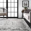 Gray 48 x 0.32 in Area Rug - World Menagerie Fullwood Power Loom Traditional Faded Medallion Rug Polyester/Polypropylene | 48 W x 0.32 D in | Wayfair