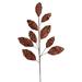 Vickerman 29" Glitter Leaf Aritificial Christmas Spray Plastic | 2 H x 12 W x 29.1 D in | Wayfair QG191876