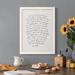 Orren Ellis Letter To A Lover I Premium Framed Matte - Ready To Hang Canvas, Solid Wood in Black/Blue/Green | 20 H x 17 W x 1 D in | Wayfair