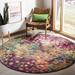Green/Pink 79 x 0.45 in Area Rug - Bungalow Rose Isabea Abstract Pink/Green/Yellow Area Rug, Polypropylene | 79 W x 0.45 D in | Wayfair