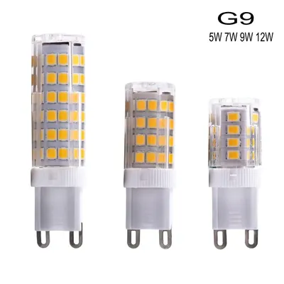 Ampoule LED G9 en Céramique SMD2835 Projecteur Blanc Chaud/Froid Remplacement de la Lumière