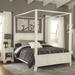 Naples Queen Canopy Bed and Night Stand by Homestyles