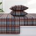 Azores Home 170-GSM Cotton Flannel Printed or Solid Extra Deep Pocket Sheet Set