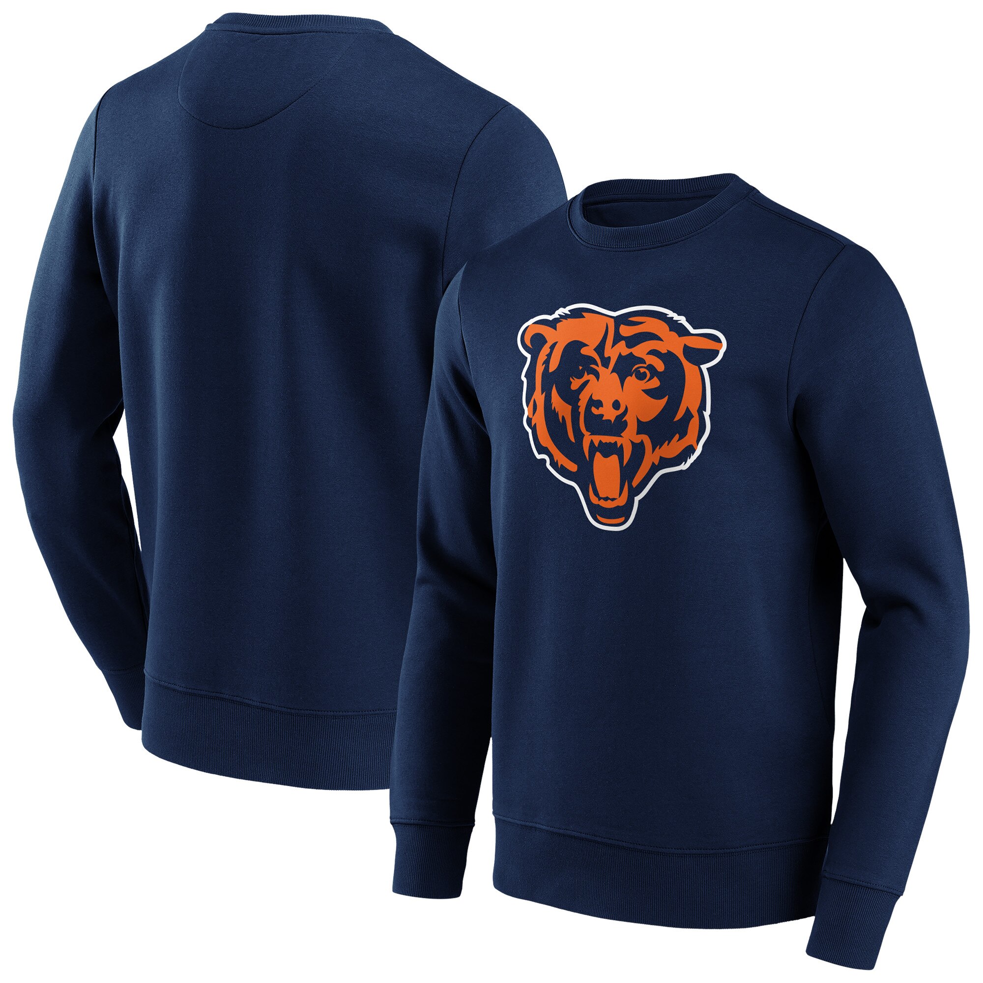 Chicago Bears Rundhals-Sweatshirt mit Primärfarben-Logo - Herren Image