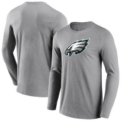 Philadelphia Eagles Langarm-T-Shirt mit neutralem Farblogo - Herren Image