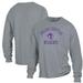 Men's ComfortWash Gray Abilene Christian University Wildcats Arch Logo Garment Dyed Long Sleeve T-Shirt