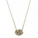 Michael Kors Jewelry | Michael Kors Brilliance Knots Collection Metallic Gold-Tone Pave Knot Pendant | Color: Gold | Size: Os