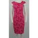 Michael Kors Dresses | Michael Kors Pink Floral Dress W/ Asymmetrical Neckline Sz 4 | Color: Pink | Size: 4