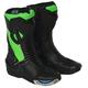 Mens Motorbike/Motorcycle Racing Leather Sport Shoes/Boots Green/11
