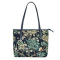 Signare Tapestry Tote Bag, Crossbody Bag and Cosmetic Makeup Bag for Women with William Morris Tree of Life in Blue backdrop (Shoulder Bag, Tree of Life Blue)(COLL-ART-WM-TLBL)