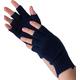 Prettystern Women 100% CASHMERE Wool Half-Finger Gloves Wirst Warmers Gauntlets cuffs - mottled dark blue