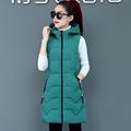 Body Warmer For Women,Long Quilted Vest Women Long Vest With Hood, Solid Color Gilet Slim Elegant Vest Ladies Windproof Ripple Quilted Waistcoat Padded Coat For Women Girl Outdoor Office,Green,Xxl(L