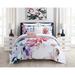 Chic Home Nitobe Gardens 9 Piece Reversible Comforter Set Floral Watercolor Design Bed In A Bag Bedding