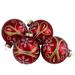 Northlight Seasonal Red & Gold Glass Hanging Christmas Ball Ornament Glass in Red/Yellow | 2.5 H x 2.5 W x 2.5 D in | Wayfair NORTHLIGHT WY88859