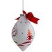 Northlight Seasonal 5" Red & White Moose Christmas Teardrop Ornament Glass in Red/White | 5 H x 3.25 W x 3.25 D in | Wayfair NORTHLIGHT GB90514