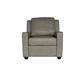 Armchair - Latitude Run® 34" Wide Top Grain Leather Armchair Leather/Genuine Leather in Brown/Gray | 34 H x 34 W x 36 D in | Wayfair