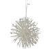 Northlight Seasonal 4.5" Glittered Starburst Christmas Ornament Plastic in White | 4.5 H x 4.5 W x 4.5 D in | Wayfair NORTHLIGHT GB90492