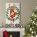 The Holiday Aisle® Woodland Holiday Collection B Premium Gallery Wrapped Canvas - Ready To Hang Canvas in White | 48 H x 36 W x 1 D in | Wayfair