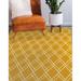 White/Yellow 48 x 0.08 in Area Rug - Foundry Select Geometric Yellow/Gold/Mustard Area Rug Polyester | 48 W x 0.08 D in | Wayfair