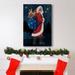 The Holiday Aisle® Celestial Christmas Collection B Premium Gallery Wrapped Canvas - Ready To Hang in Black/Blue/Green | Wayfair