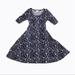 Lularoe Dresses | Lularoe Nicole Dress | Color: Blue | Size: M